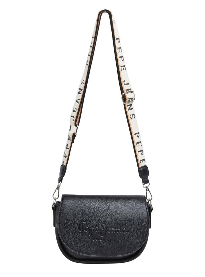Bolsa Pepe Jeans Crisha preta para mulher