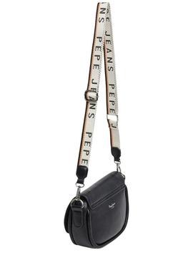 Bolsa Pepe Jeans Crisha preta para mulher