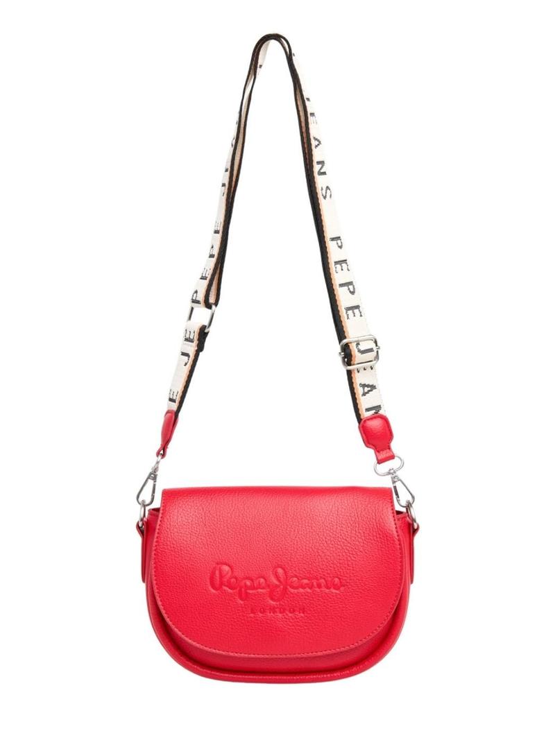 Bolsa Pepe Jeans Crisha vermelha para mulher