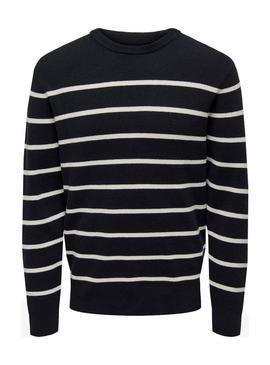 Jersey Only and Sons Phil Azul para homem