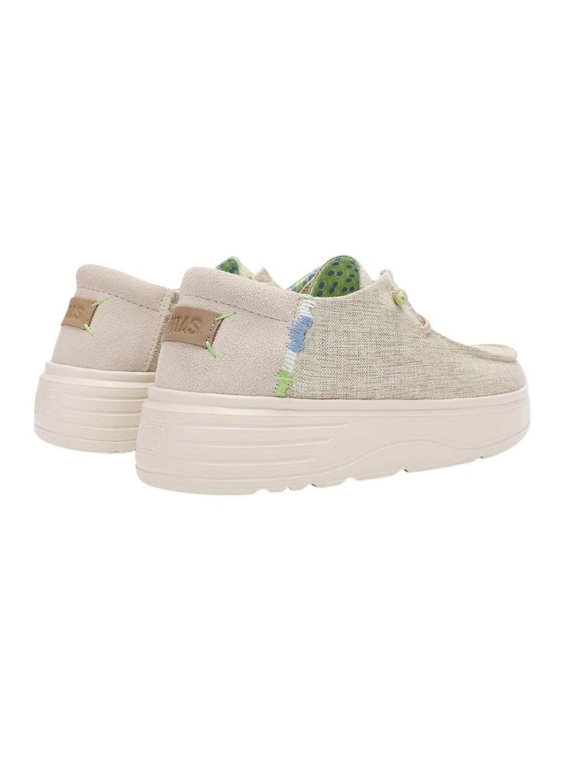 Sapatilhas Walkin Pitas Poppy bege para mulher