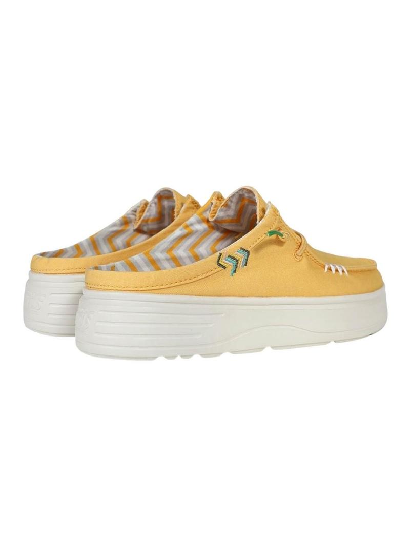 Tamancos Walkin Pitas Caparica amarelo para mulher