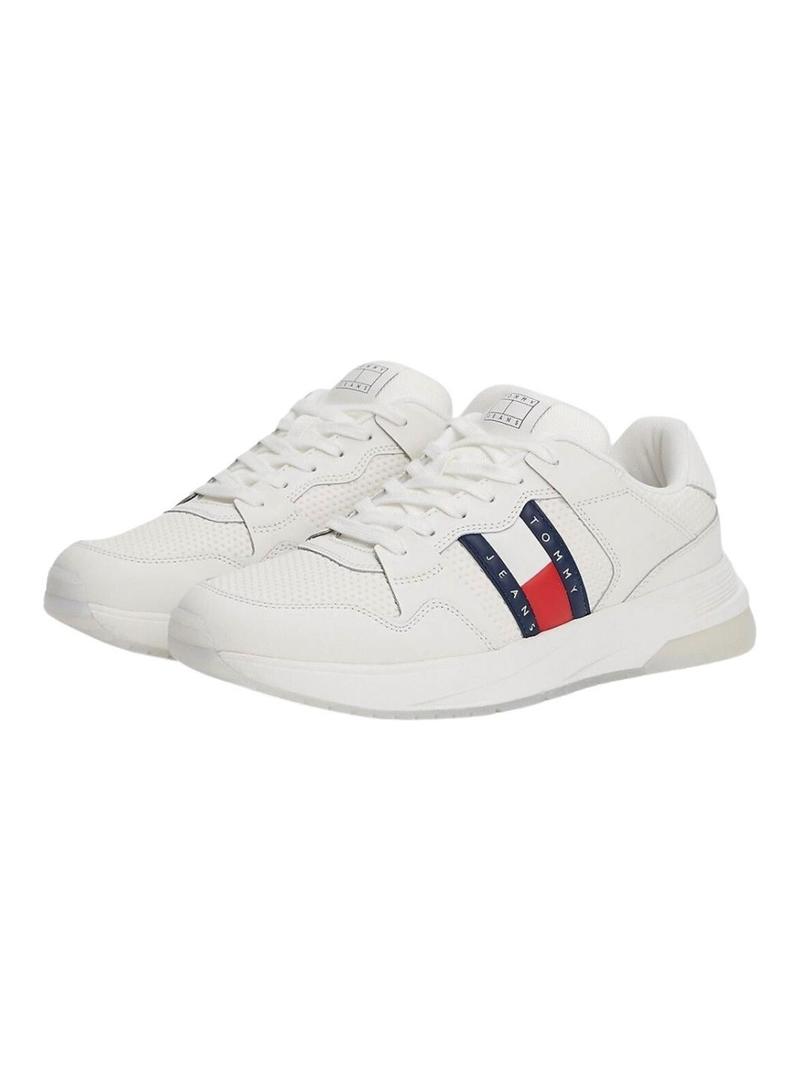 Sapatilhas Tommy Jeans Retrocasual branco para homem.