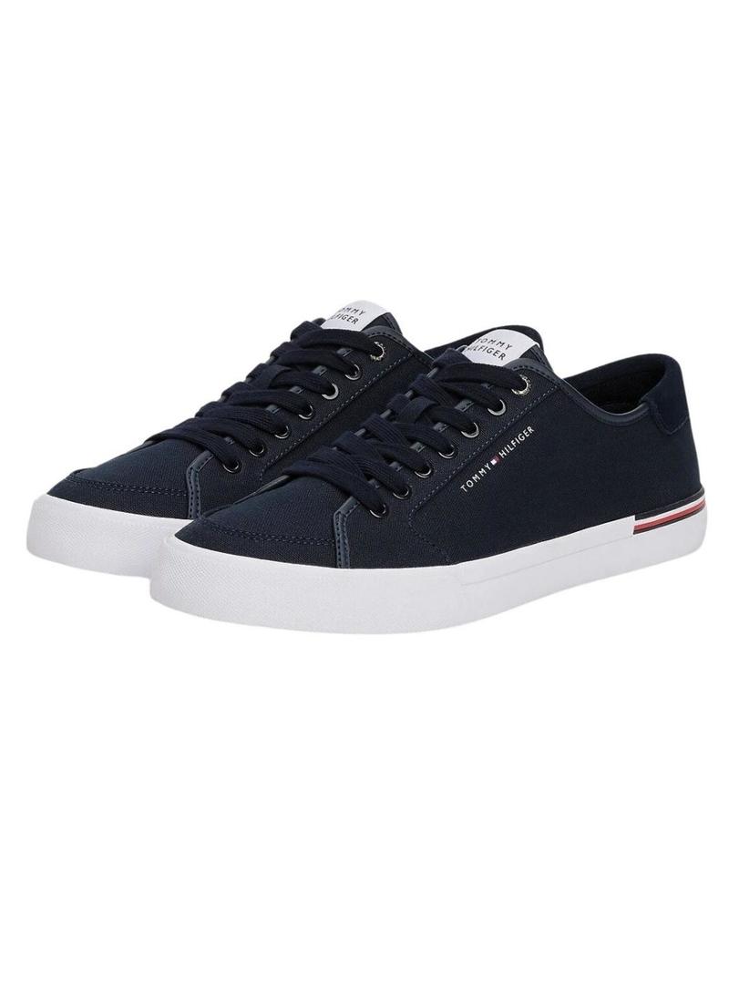 Sapatilhas Tommy Hilfiger Core azul marinho para homem.
