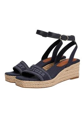 Sandálias Tommy Hilfiger Espad Denim para mulher.