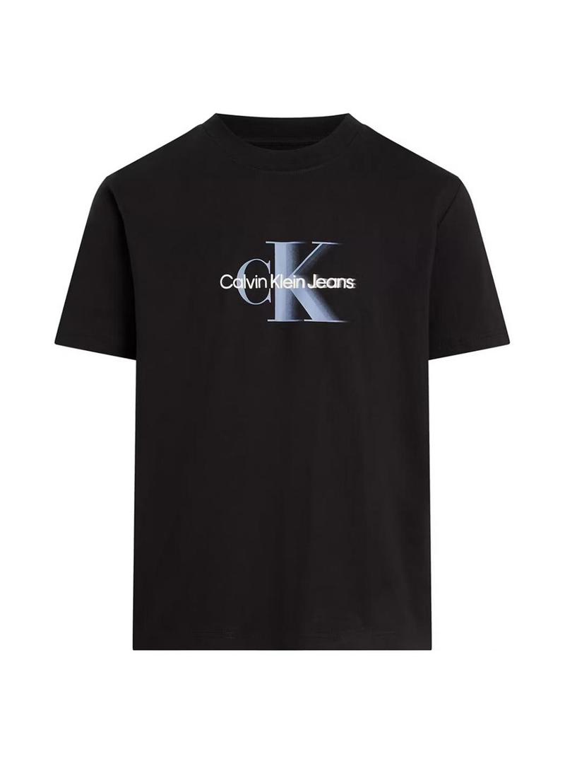 Camiseta Calvin Klein Jeans Monologo preta para homem