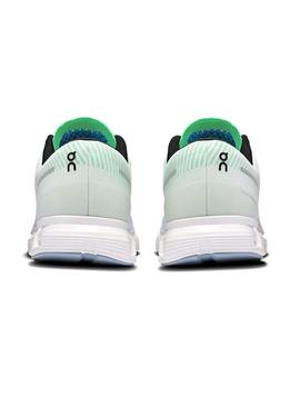 Sapatilhas On Cloud 6 verde e azul para homem.