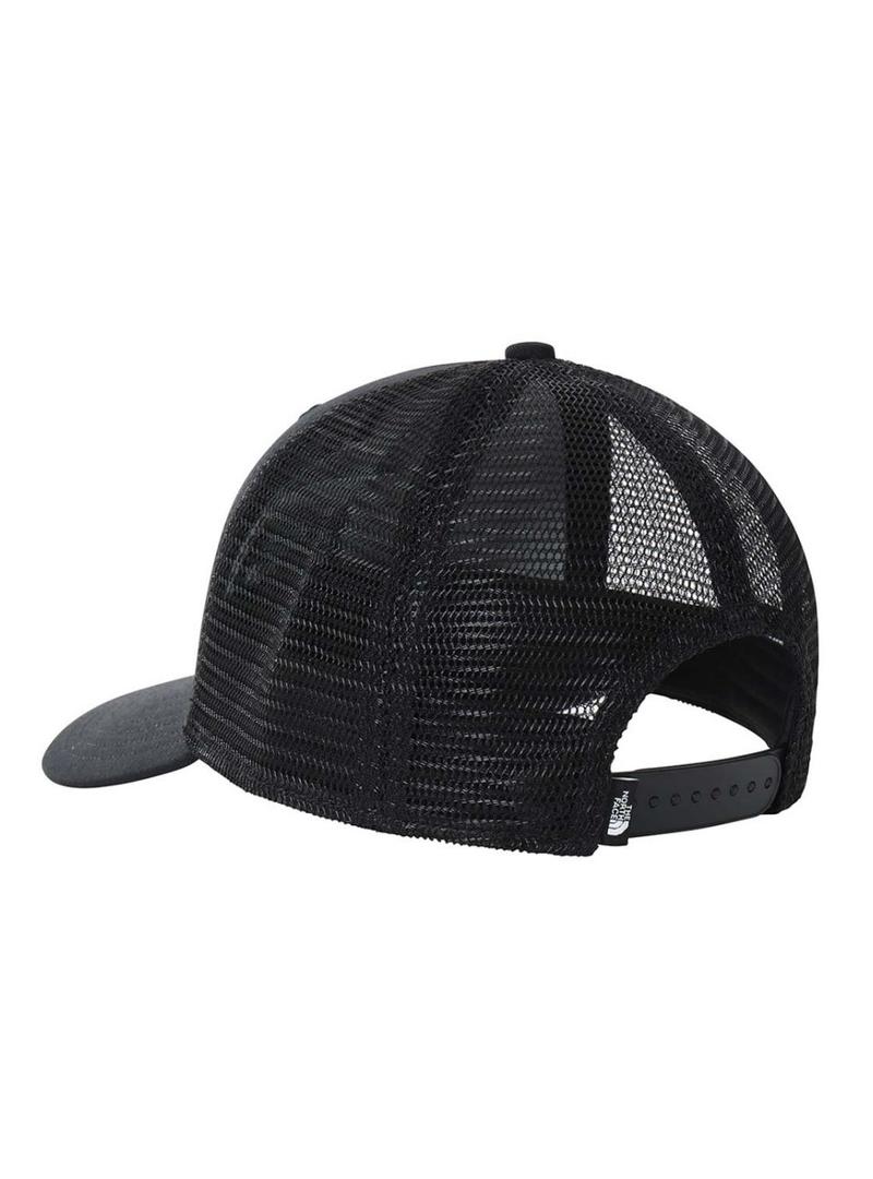 Boné The North Face Mudder Trucker preto para homens e mulheres.