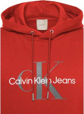 Moletom Calvin Klein Jeans Monologue vermelho para homem
