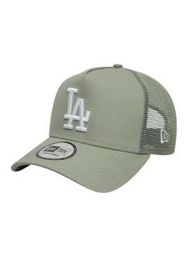 Boné New Era League Essential Trucker LA Dodgers verde