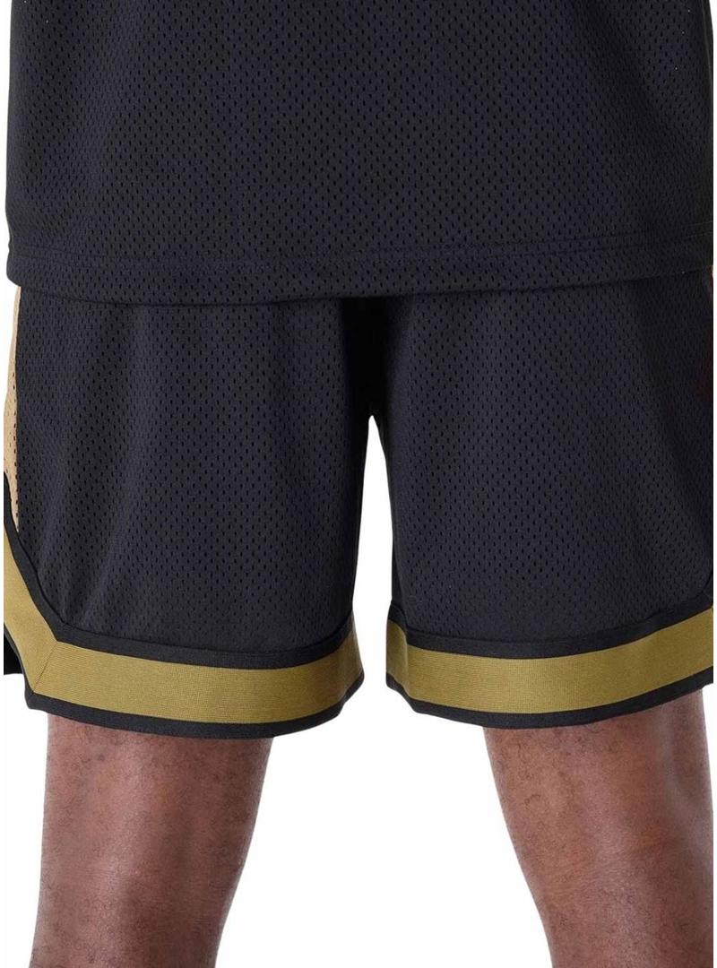 Calção New Era San Francisco 49ers NFL mesh preto para homem