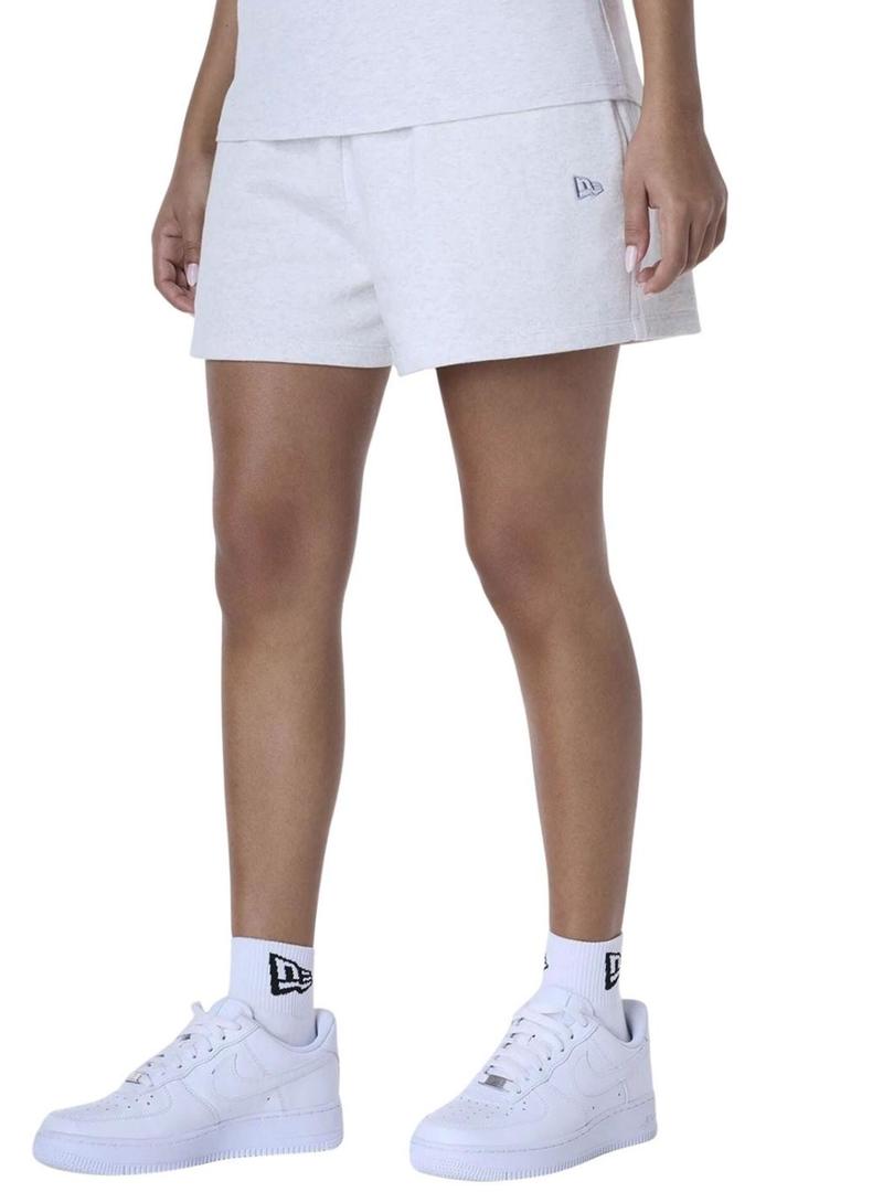 Shorts New Era LA Dodgers Essential cinza para mulher.