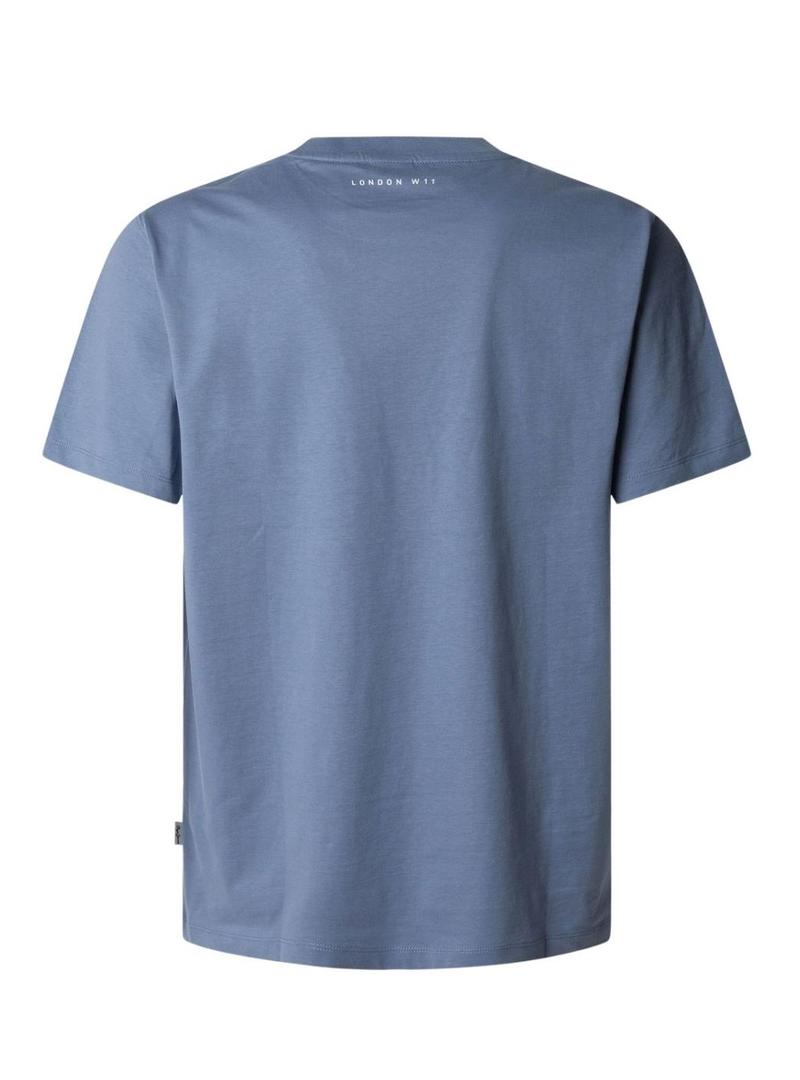 Camiseta Pepe Jeans Dumas azul para homem.
