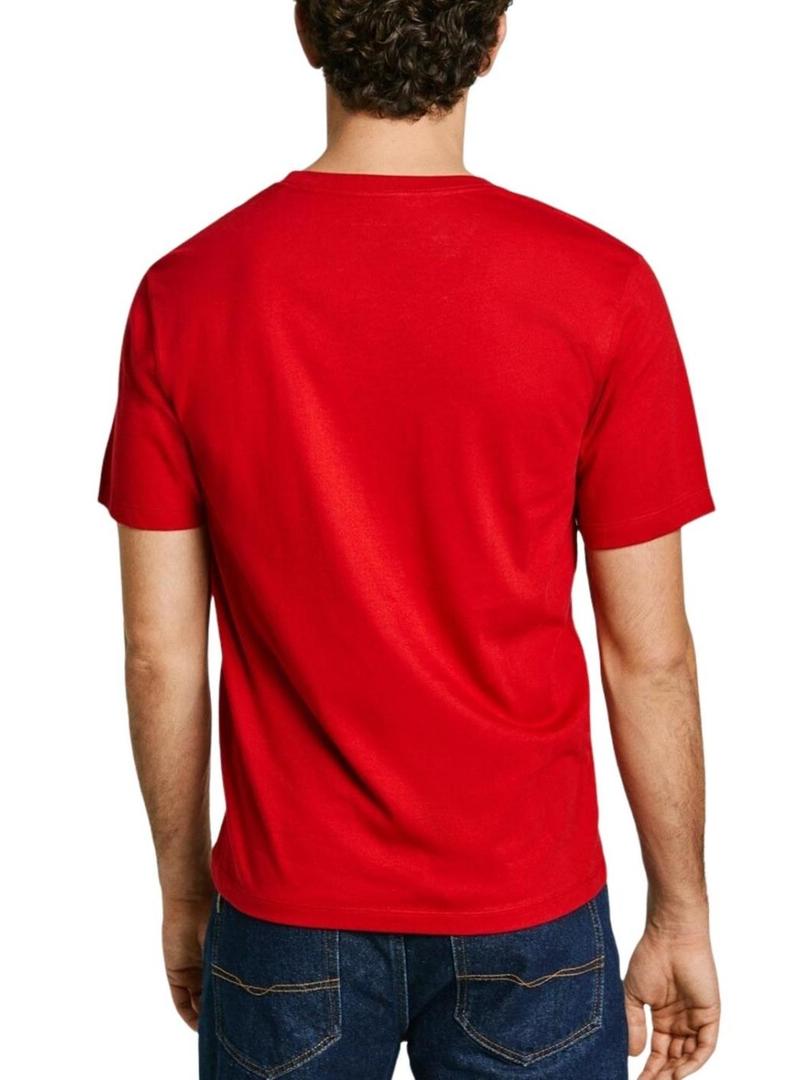 Camiseta Pepe Jeans Eggo vermelha para homem