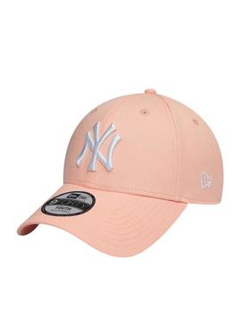Boné New Era New York Yankees Kids 9FORTY rosa para crianças.