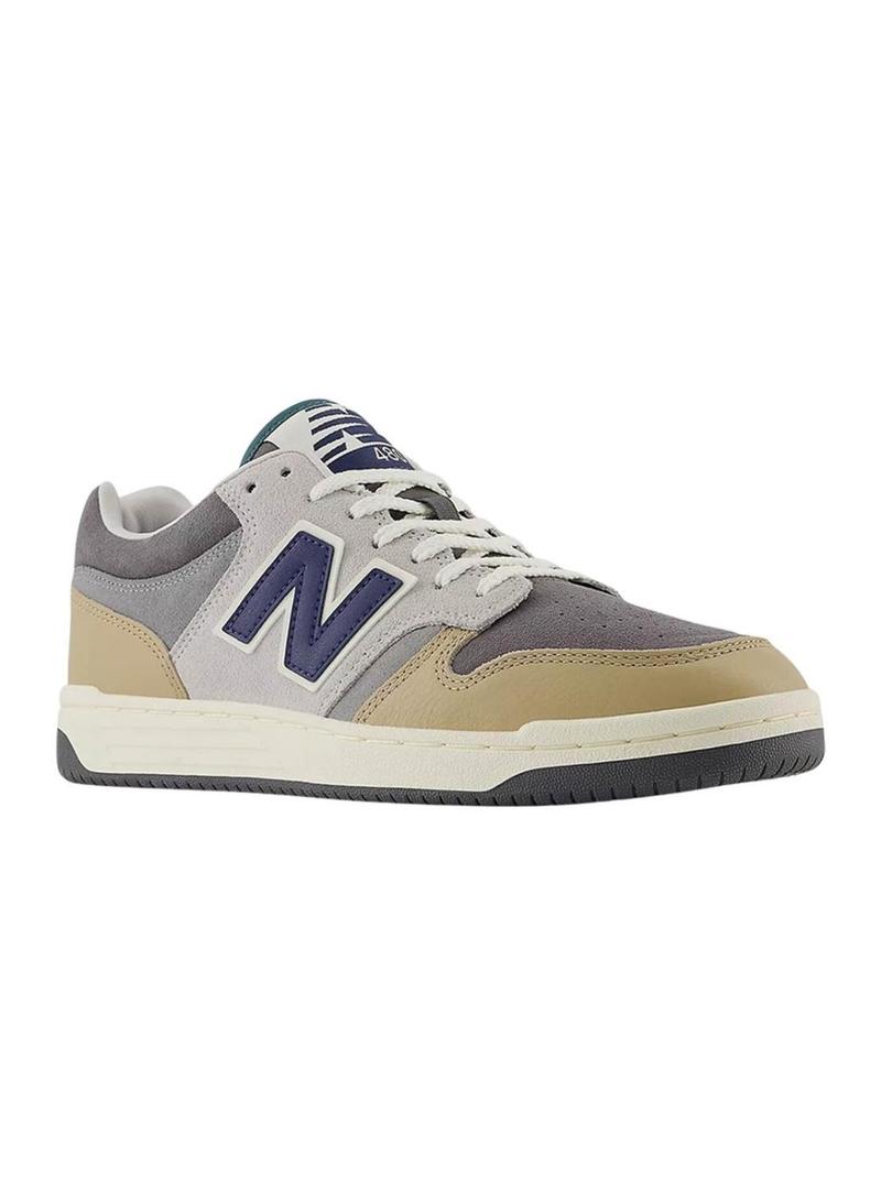 Sapatilhas New Balance BB480 LGB multicoloridas para homens.