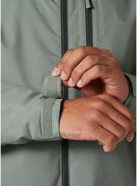 Camada intermédia verde Helly Hansen para homem