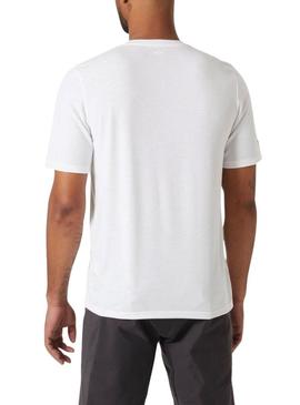 Camiseta Helly Hansen Race branca para homem.