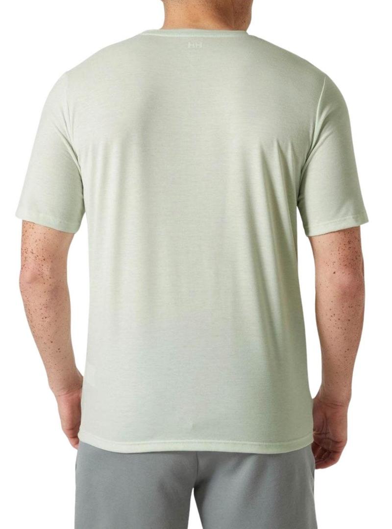 Camiseta Helly Hansen Race verde para homem.