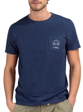 Camiseta O Ganso Azul Caranguejo para homem