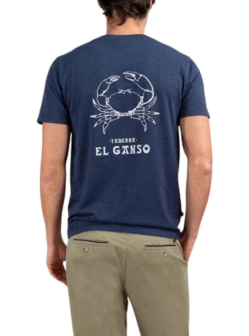 Camiseta O Ganso Azul Caranguejo para homem