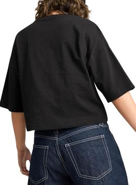 Camiseta Puma Wardrobe preta para mulher.