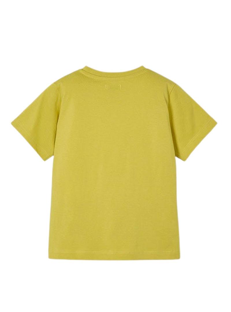 Camiseta Mayoral Lenticular amarela para menino.