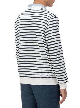 Moletom El Pulpo com estampa de listras para homem