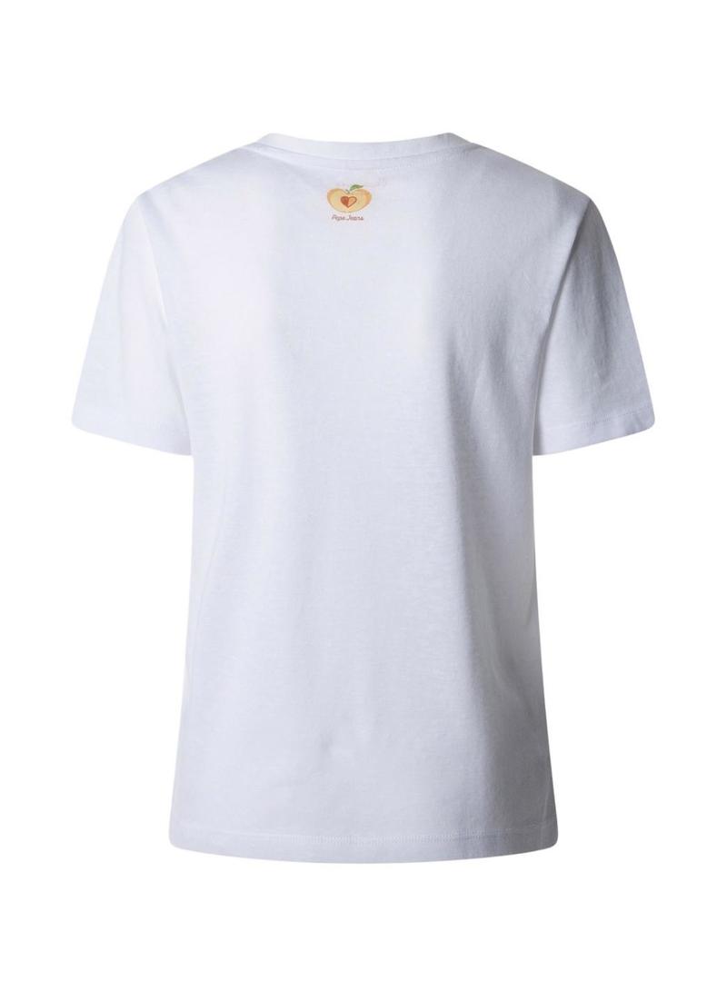 Camiseta Pepe Jeans Viola branca para mulher