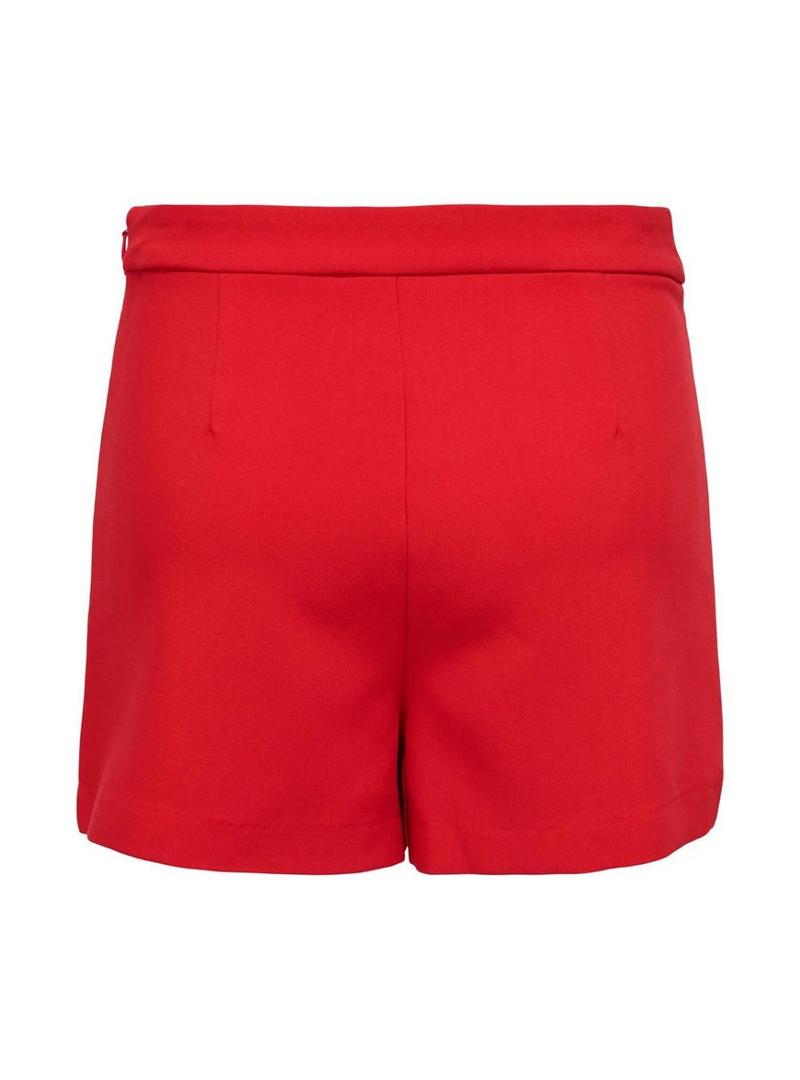 Saia calça Only Nemy vermelha para mulher