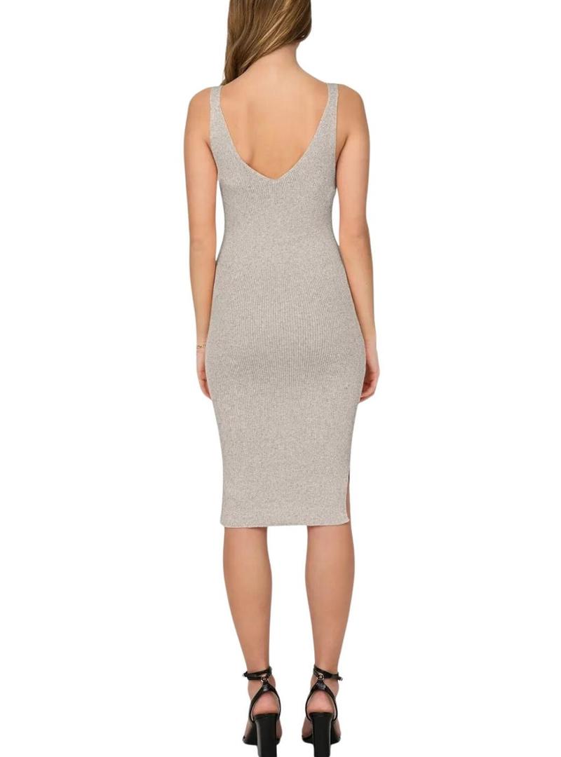 Vestido Only Lina bege para mulher