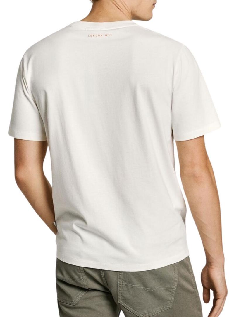 Camisa Pepe Jeans Dumas branca para homem