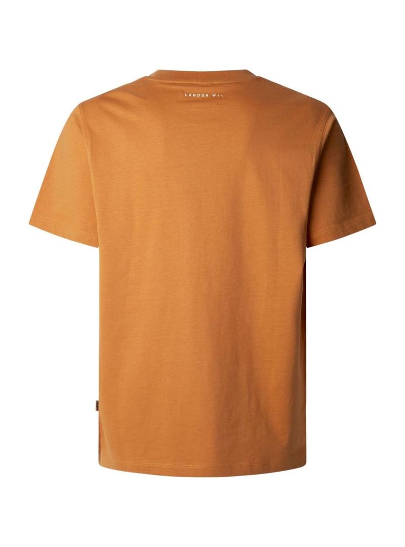 Camiseta Pepe Jeans Dumas laranja para homem
