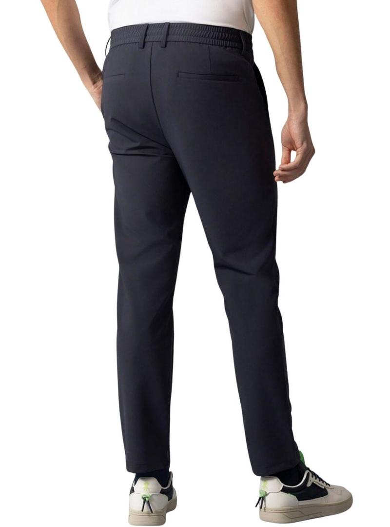 Calça técnica El Pulpo ultraleve com cordões marinhos para homem