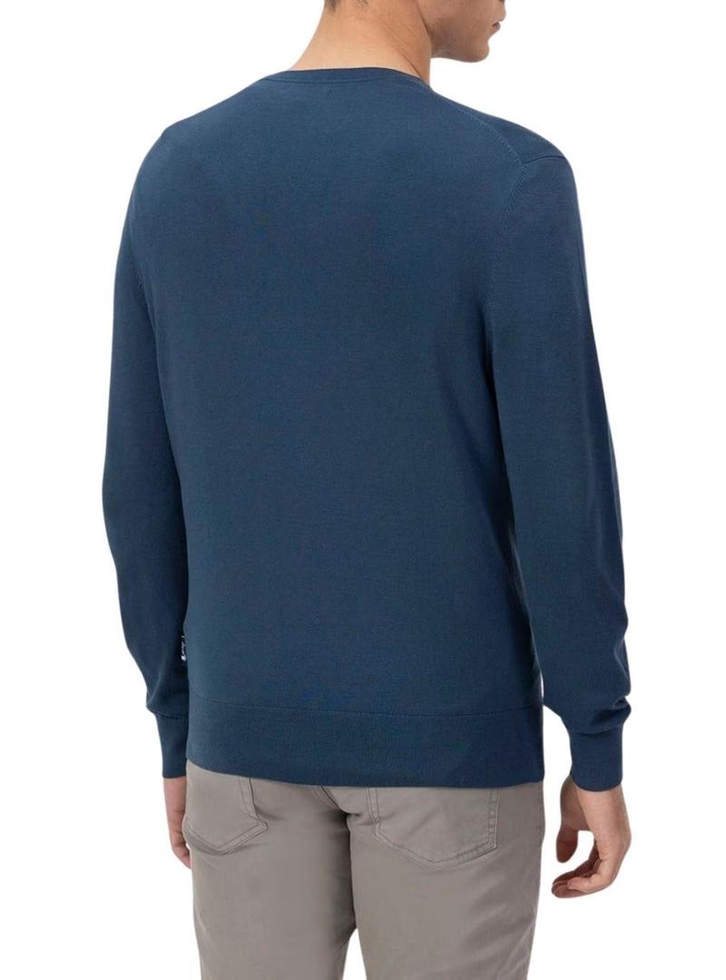 Camisola El Pulpo Logo Básico Azul para Homem