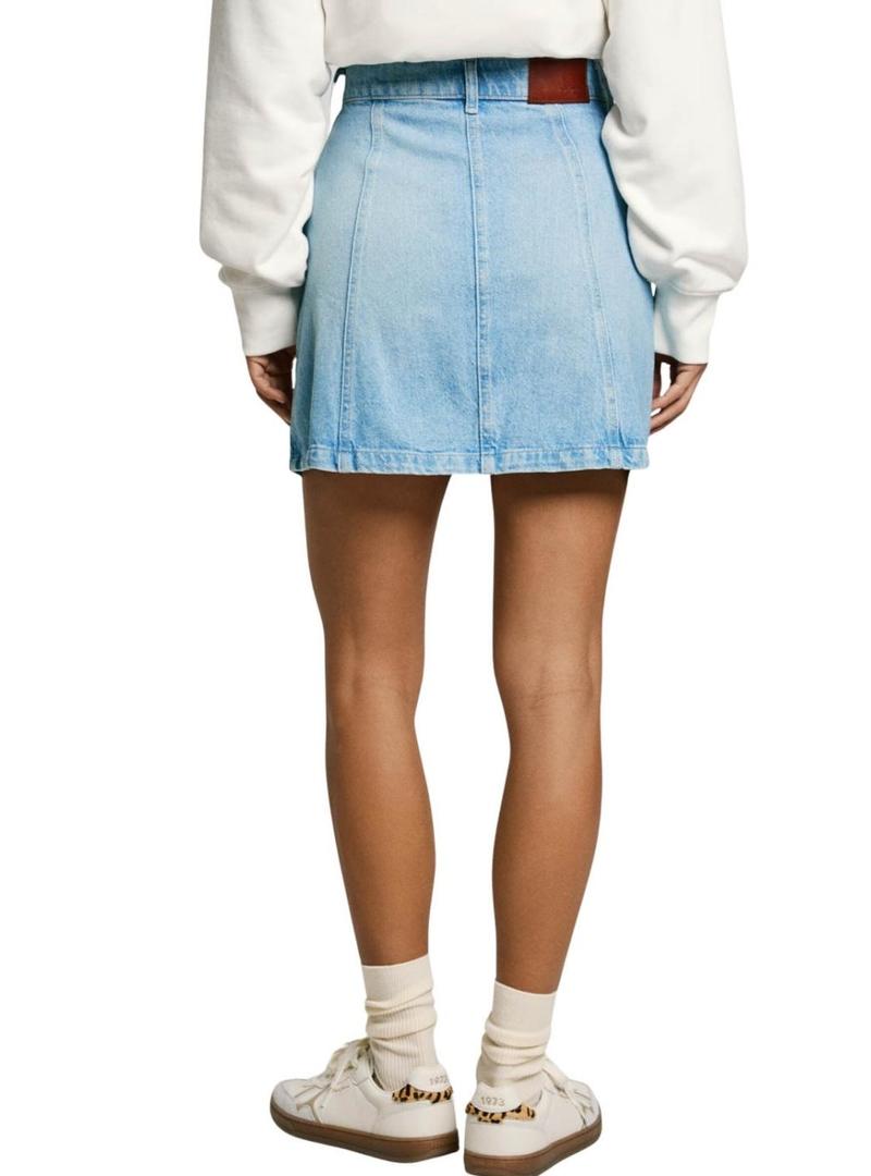 Saia Pepe Jeans Slit denim para mulher