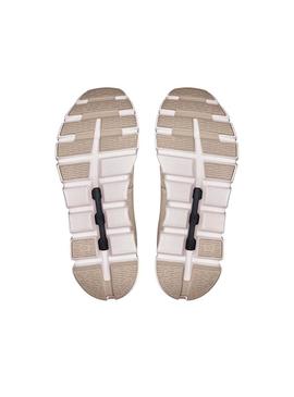 Ténis On Running Cloud 6 Bege para Mulher