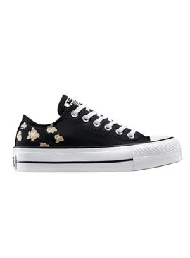 Sapatilhas Converse Chuck Taylor All Star Plataforma Animal Print preto para mulher.