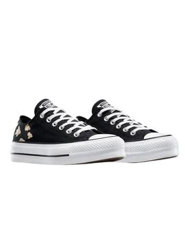Sapatilhas Converse Chuck Taylor All Star Plataforma Animal Print preto para mulher.