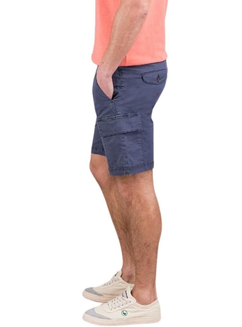 Bermuda El Ganso Cargo Garment Dyed marinho homem(Note: marinho means navy blue and homem means man in Portuguese)