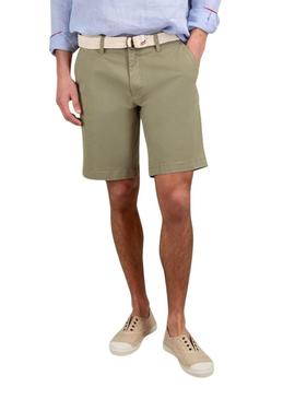 Bermuda El Ganso Básico verde para homem.