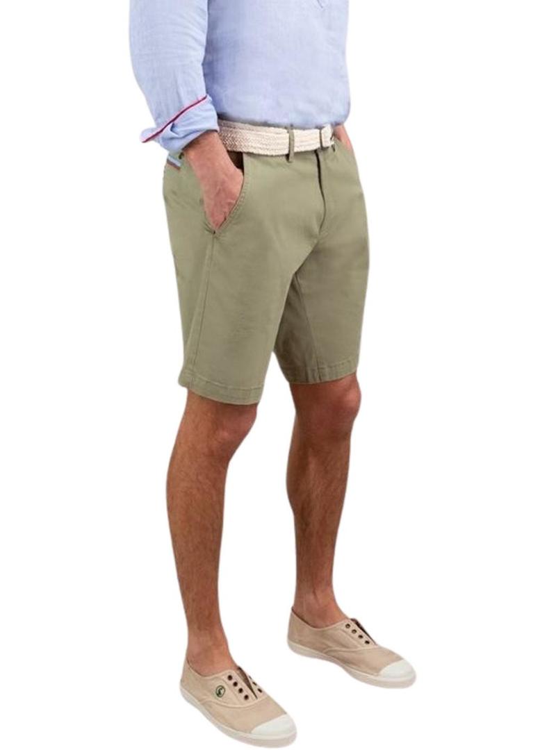 Bermuda El Ganso Básico verde para homem.