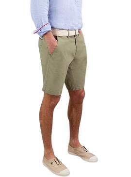Bermuda El Ganso Básico verde para homem.