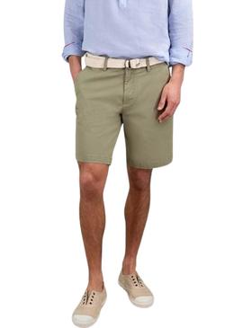 Bermuda El Ganso Básico verde para homem.