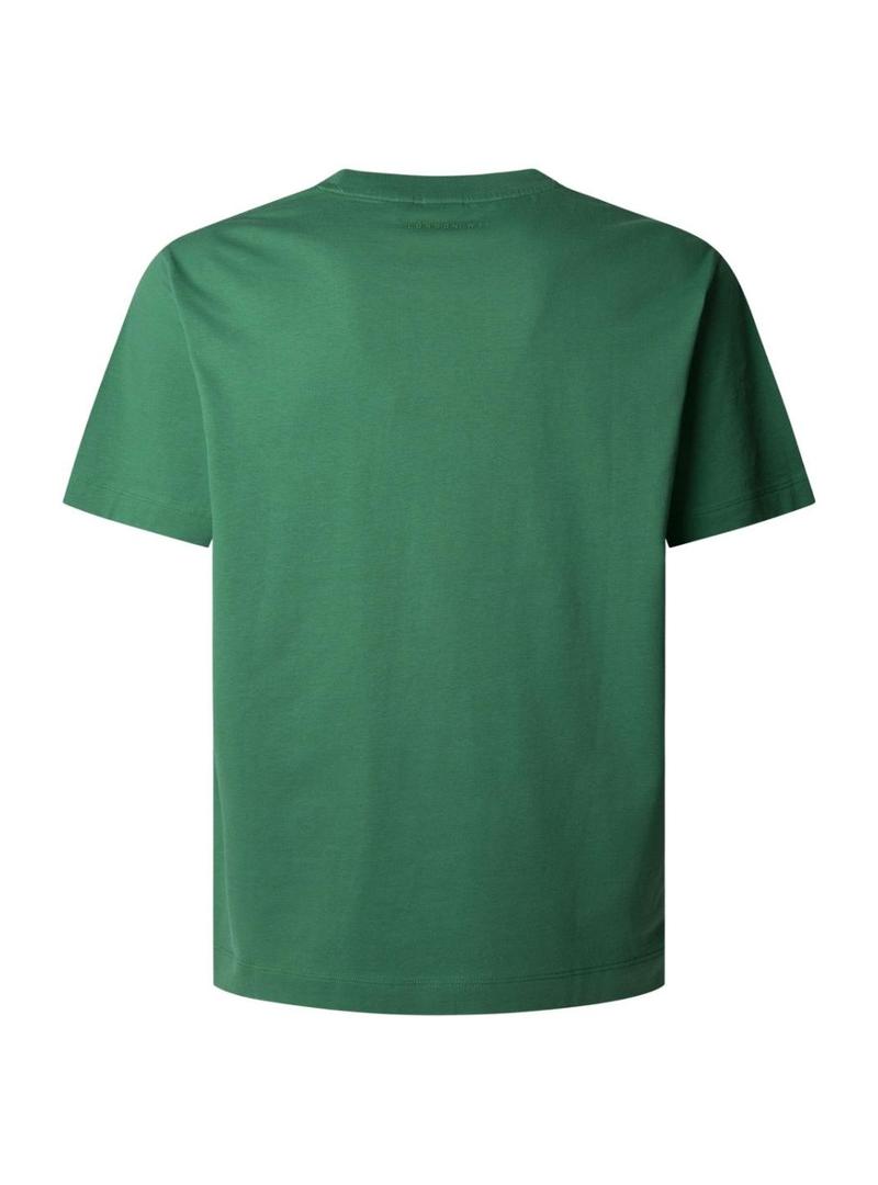 Camiseta Pepe jeans Picthon verde para homem.