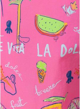Roupa de banho El Pulpo estampado La Dolce Vita rosa hombre 