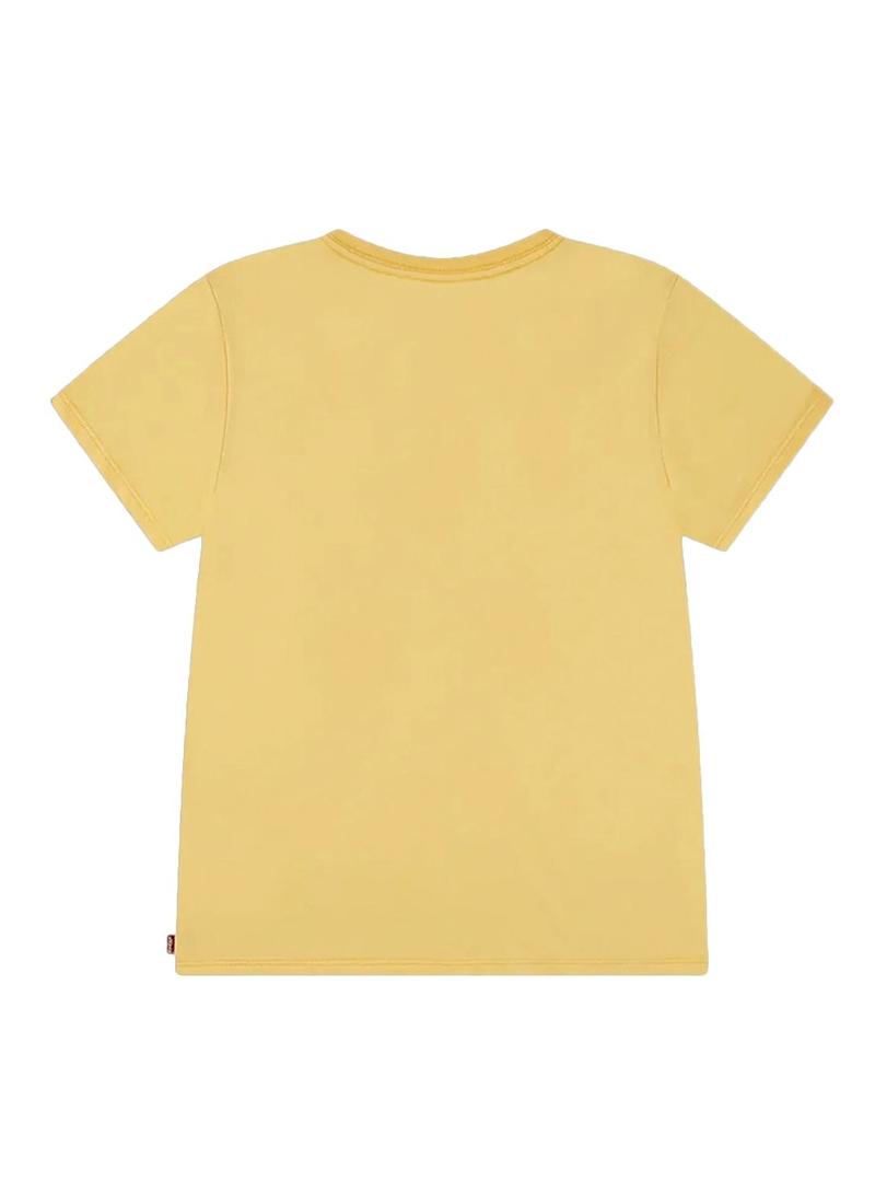 Camiseta Levis Batwing amarela para menina.