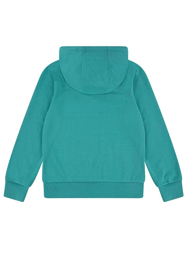 Moletom com capuz Levis Batwing verde para criança.