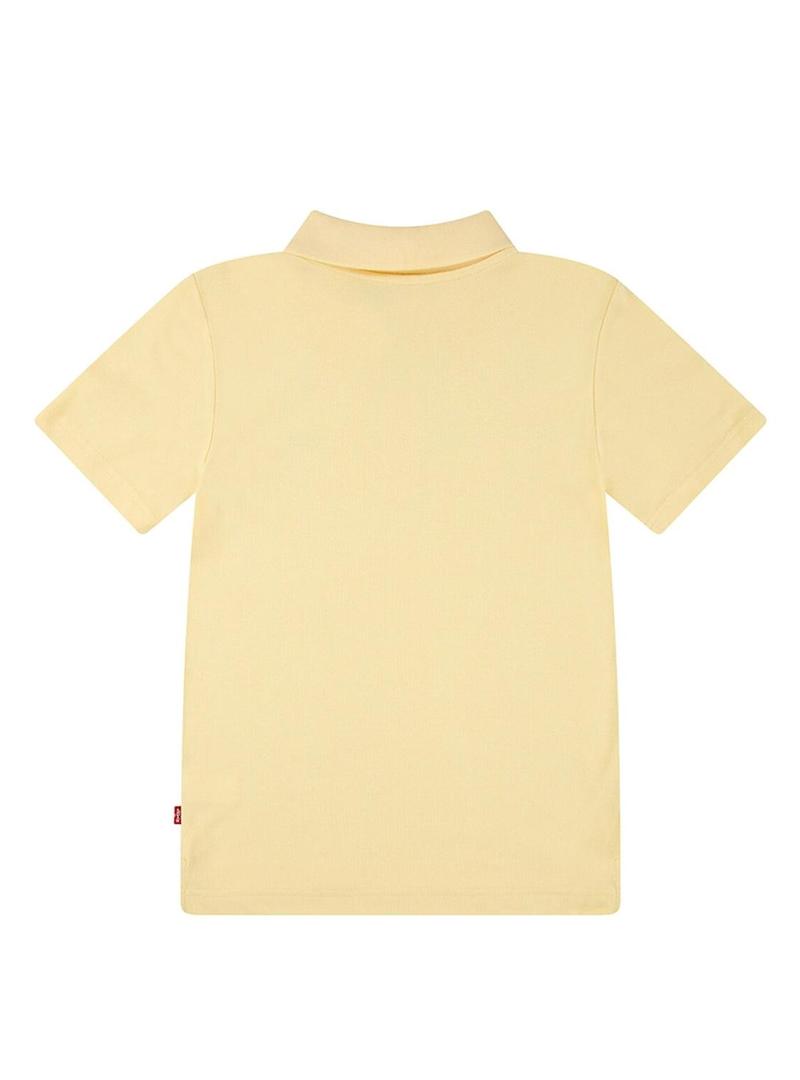 Fita de pescoço amarelo Polo Levis Back para criança.