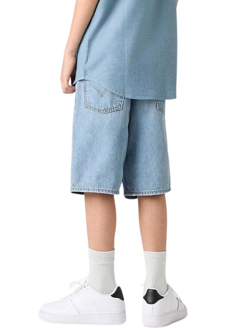 Bermudas de ganga azul Levis Skate para crianças.